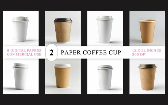 Download Blank Paper Coffee Cup Mockup JPG Bundle - Jpg bundle Collection