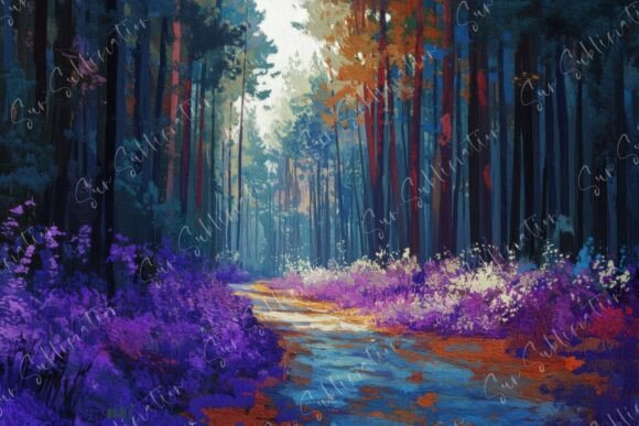 Download A Serene Pathway Through a Lush Forest - Lush Collection