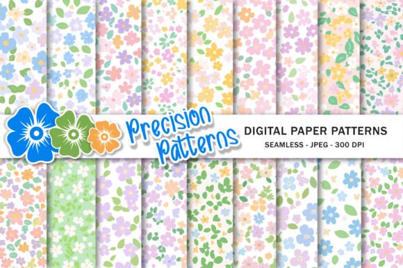 Download Summer Pink Ditsy Floral Patterns - Floral patterns Collection