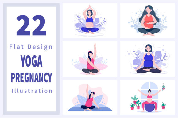 Download 22 Pregnancy Yoga Meditation Design - Yoga Collection